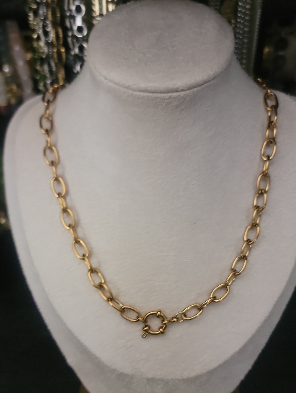 Gold Chain Link Necklace - Women Jewelry